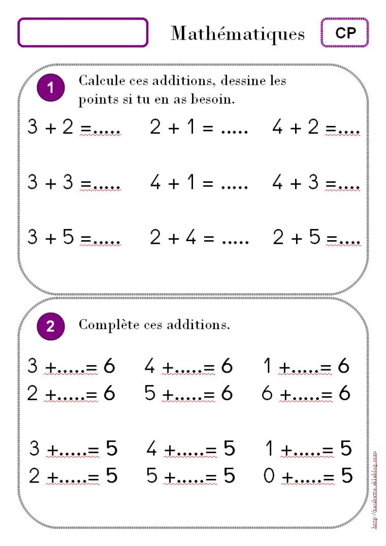 Maths Cp – Zaubette à Mathématiques Facile