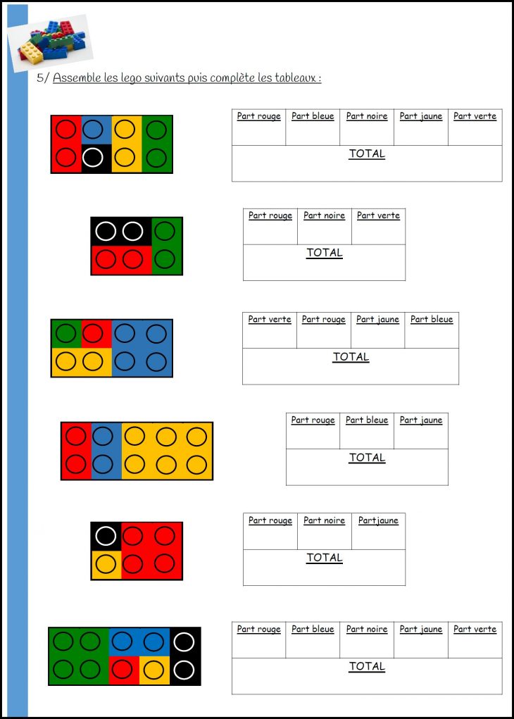 Maths Et Legos – Mimiclass pour Jeux Mathématiques Cm2 À Imprimer