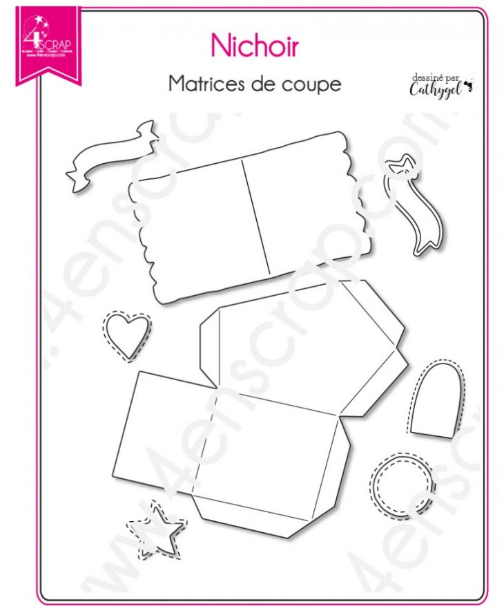 Matrice De Coupe Scrapbooking Carterie Boite Cadeau Oiseau à Modèle Oiseau À Découper