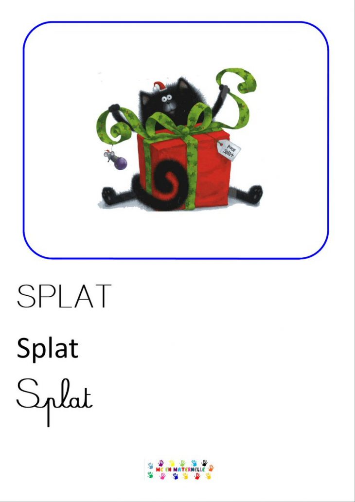 Mc En Maternelle On Twitter: "joyeux Noël Splat : Imagier encequiconcerne Imagiers Maternelle