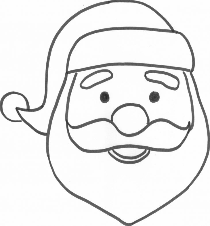 Meilleur】 Tete De Pere Noel A Decouper – Images De Coloriage à Pere Noel A Decouper