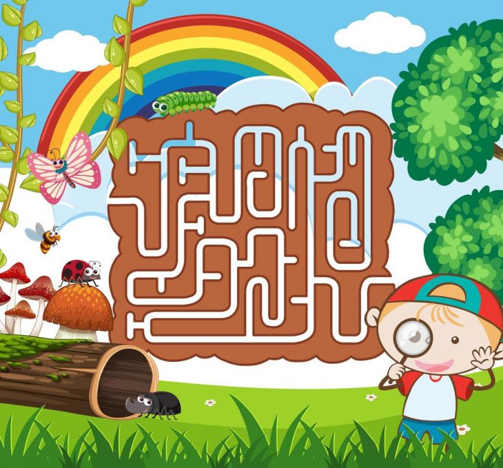 Modèle De Jeu De Puzzle De Labyrinthe Nature – Telecharger serapportantà Jeu De Puzzl Gratuit