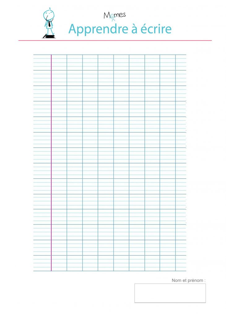 Modèle De Lignes Cursives Vierge À Imprimer | Modele intérieur Exercice De Cp En Ligne