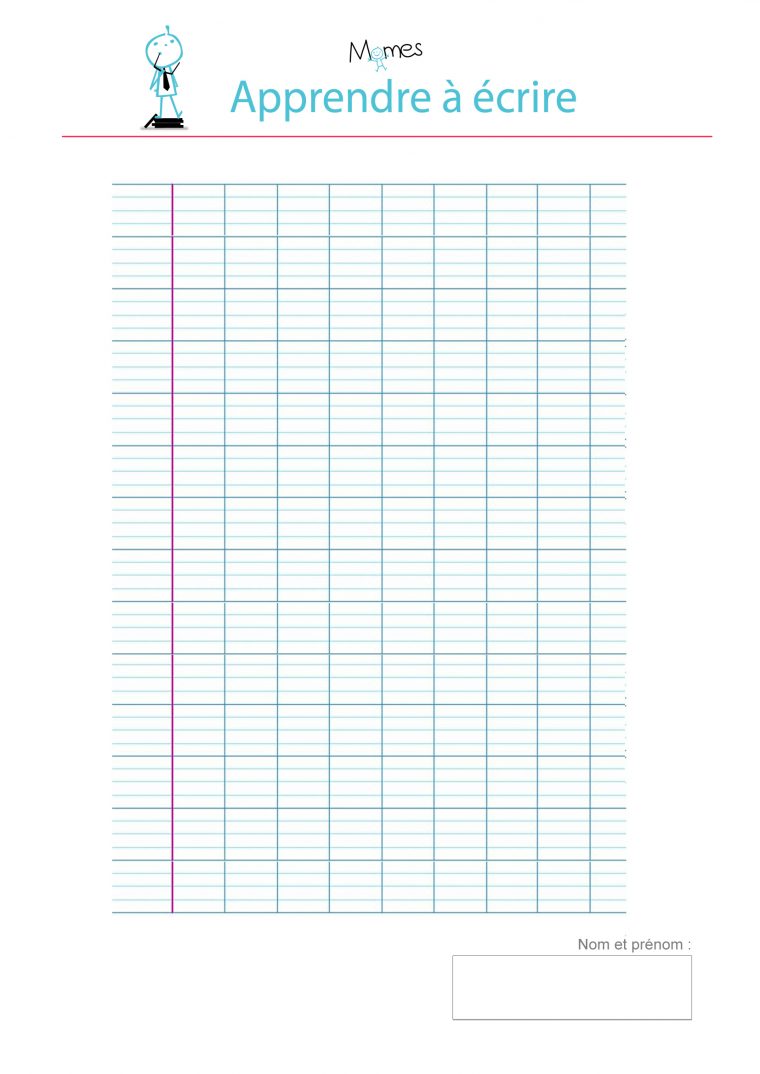 Modèle De Lignes Cursives Vierge À Imprimer – Momes intérieur Fiche D Ecriture Pour Maternelle A Imprimer