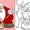 Modèles De Père Noël À Dessiner, Colorier Ou Découper encequiconcerne Pere Noel A Decouper