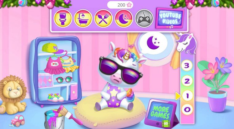 Mon Bébé Licorne 9.0.3 – Télécharger Pour Android Apk encequiconcerne Jeux De Bébé Virtuel