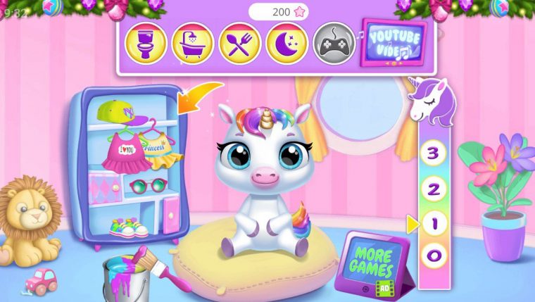 Mon Bébé Licorne 9.0.3 – Télécharger Pour Android Apk tout Jeux De Bébé Virtuel