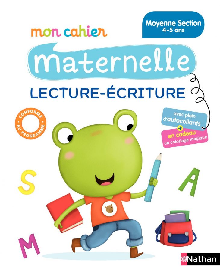 Mon Cahier Maternelle Lecture Écriture – Moyenne Section destiné Écriture En Moyenne Section