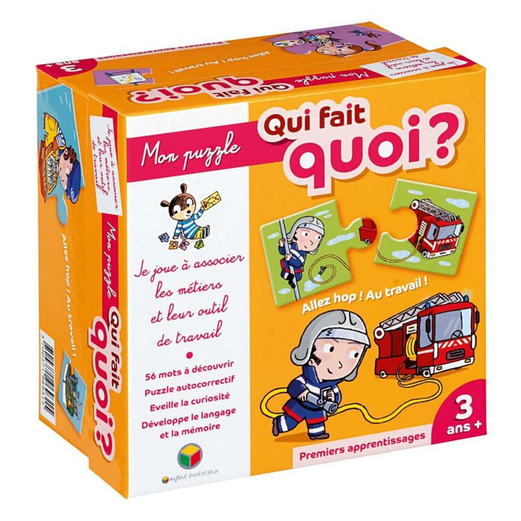 Mon Puzzle : Qui Fait Quoi ? Oxybul Pour Enfant De 3 Ans À 5 concernant Puzzle Fille 3 Ans