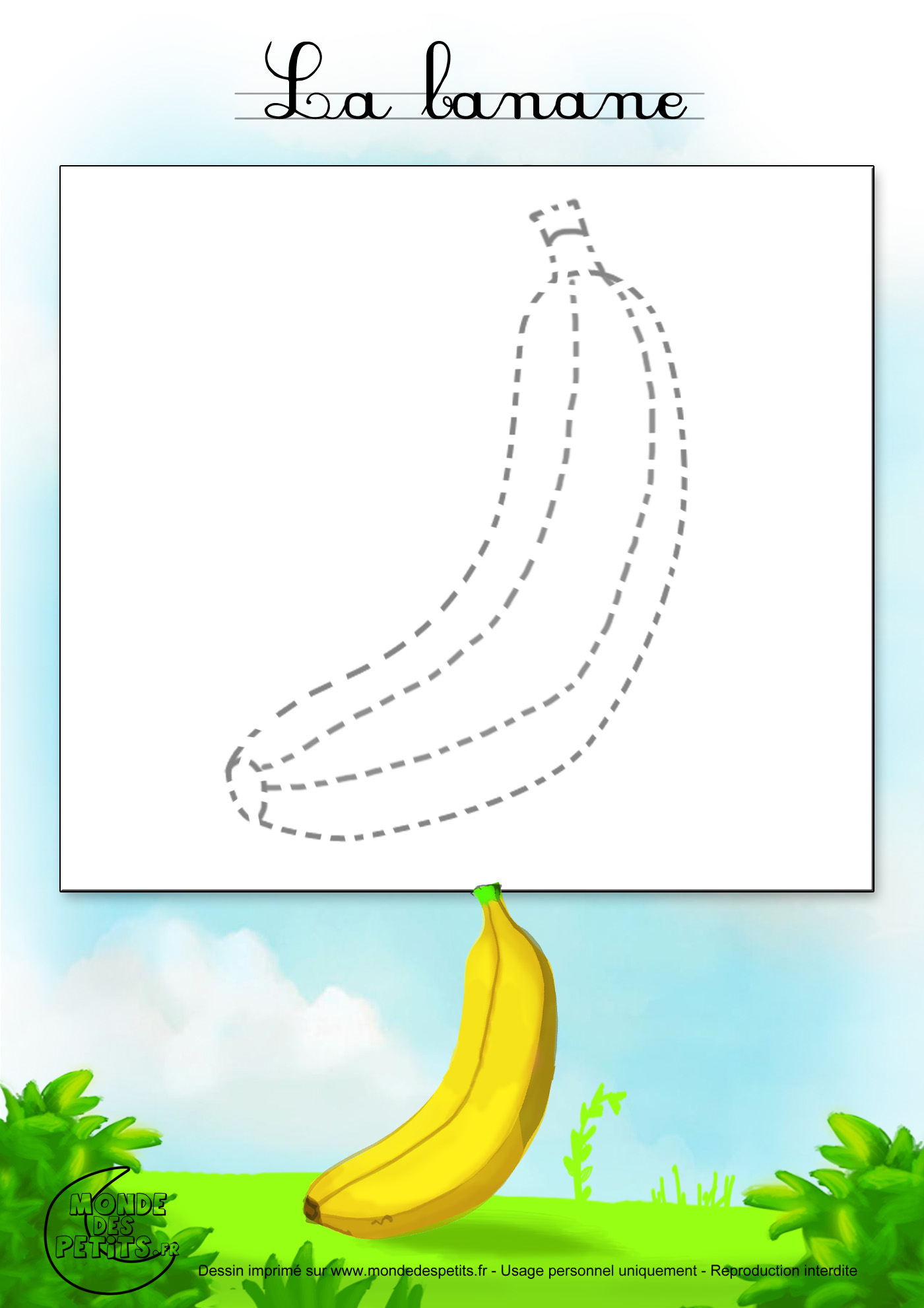 Monde Des Petits - Tutoriel Vidéo encequiconcerne Dessiner Une Banane
