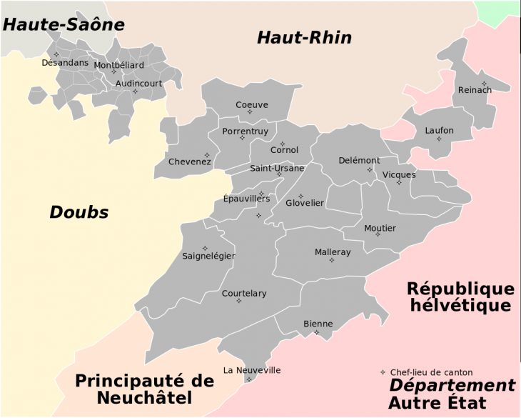 Mont-Terrible — Wikipédia à Departement Et Chef Lieu