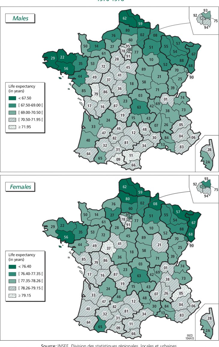 Mortality In France By Département | Semantic Scholar intérieur Departement 12 En France