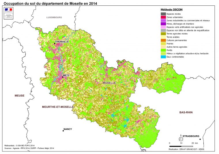 Moselle (57) – Direction Régionale De L'alimentation, De L pour Département 57 Carte