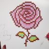 Mothers' Day - Rose Drawing (Pixel Art) dedans Pixel Art Flamant Rose