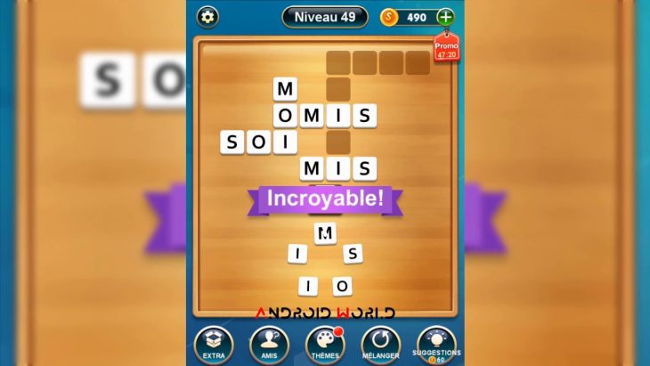 Mots Croisés Niveaux 46 À 60 Android & Ios Gameplay avec Amusant Mots Fléchés