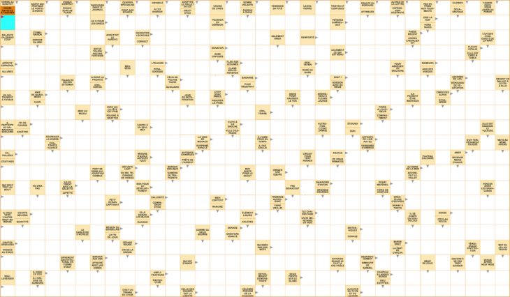 Mots Fléchés Géants Gratuits – Force 1 – 1Er Mars 2020 à Jeux Fleches En Ligne