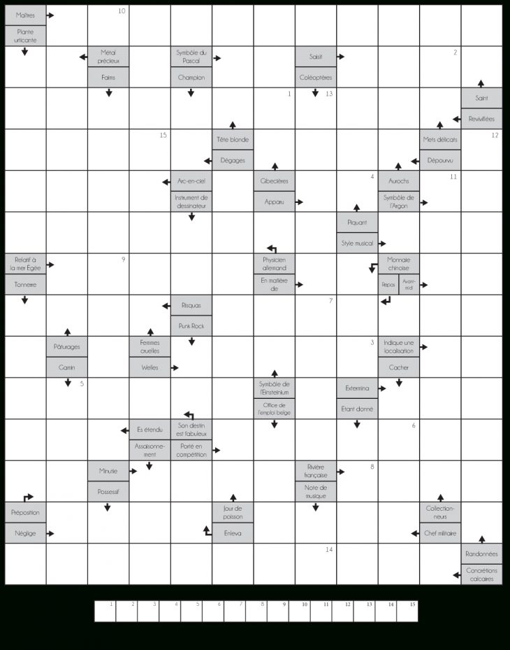 Mots Fléchés – Grille 03 – Divertissement – École pour Mot Fleché