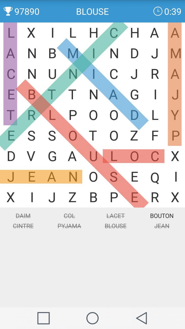Mots Mêlés For Android – Apk Download dedans Mot Mele Français Gratuit
