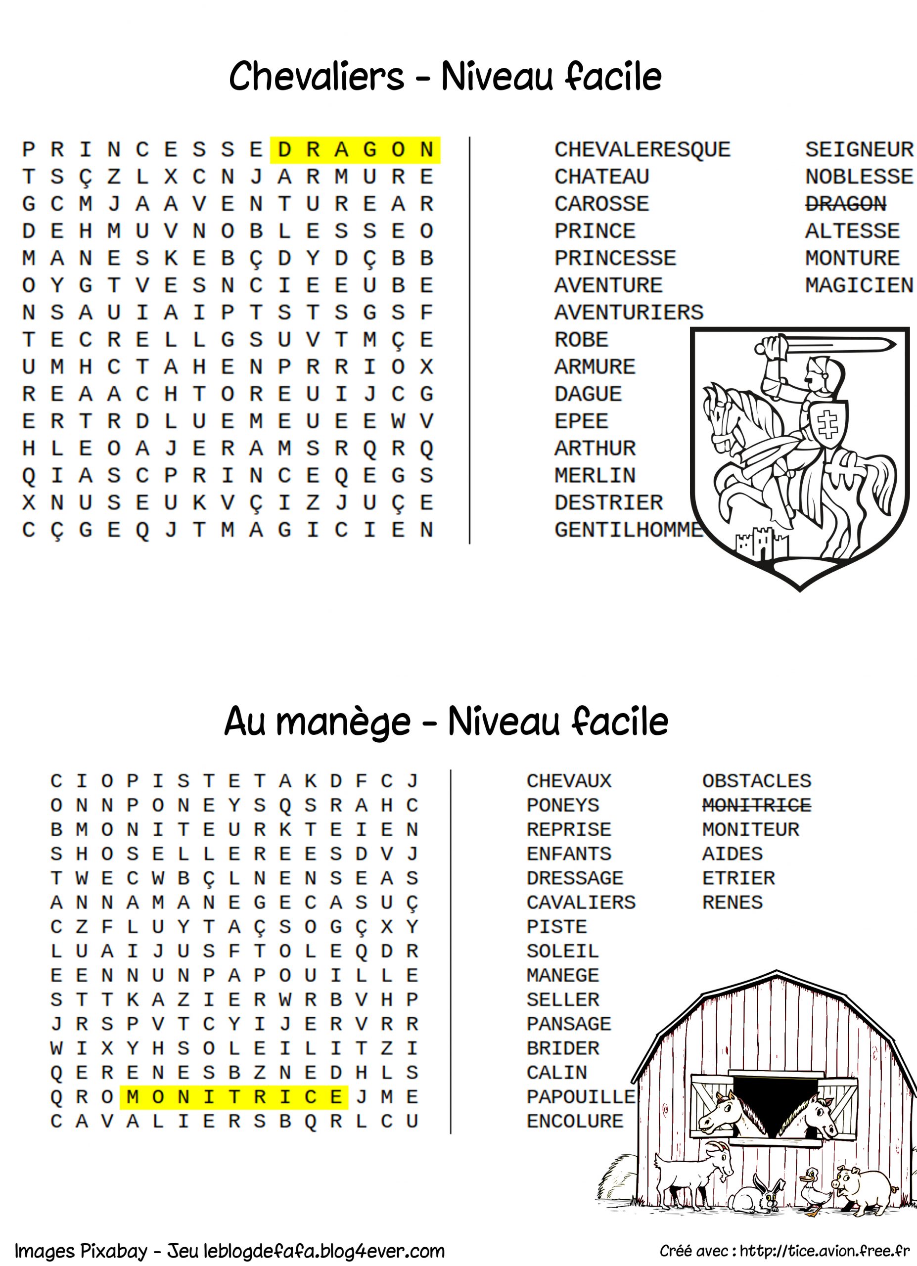 Mots Mêlés Gratuits À Imprimer Cheval Et Équitation (Nouveau destiné Mots Caches A Imprimer Gratuits