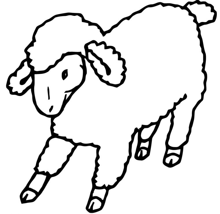 Mouton #16 (Animaux) – Coloriages À Imprimer dedans Mouton À Colorier