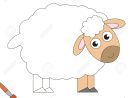 Mouton Mignon À Colorier, Le Livre À Colorier Pour Éduquer Les Enfants  D'âge Préscolaire Avec Des Jeux Éducatifs Faciles Pour Les Enfants Et Une concernant Mouton À Colorier