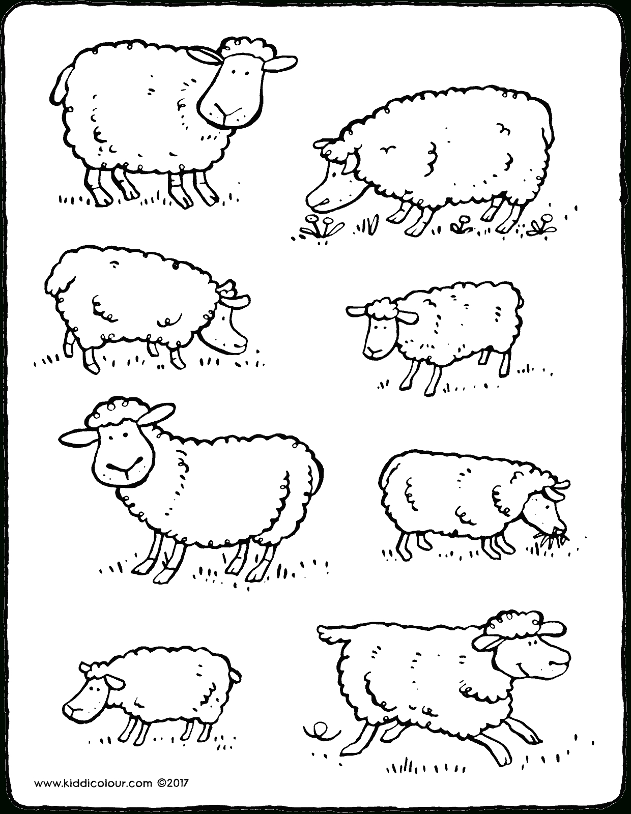 Moutons - Kiddicoloriage concernant Mouton À Colorier 