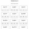Multiplier Par 2 | Table De Multiplication, Multiplication pour Tables Multiplication À Imprimer
