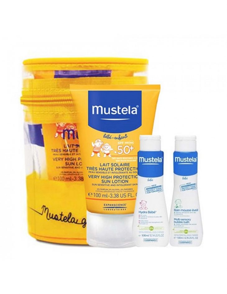 Mustela Protection Lotıon Spf 50+ (200 Ml) + Hydra Bebe Body Lotıon 100 Ml  + Şampuan 100 Ml Hediye intérieur But Foot Enfant