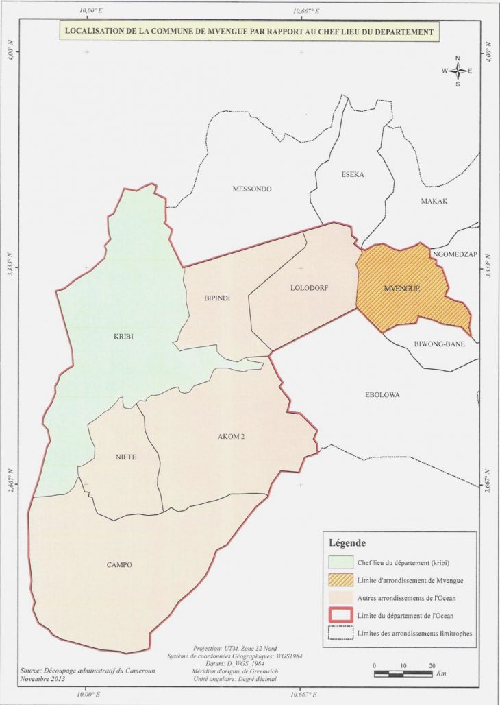 Mvengue à Departement Et Chef Lieu