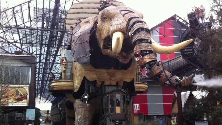 Nantes : Le Barrissement Du Grand Eléphant avec Barrissement Elephant