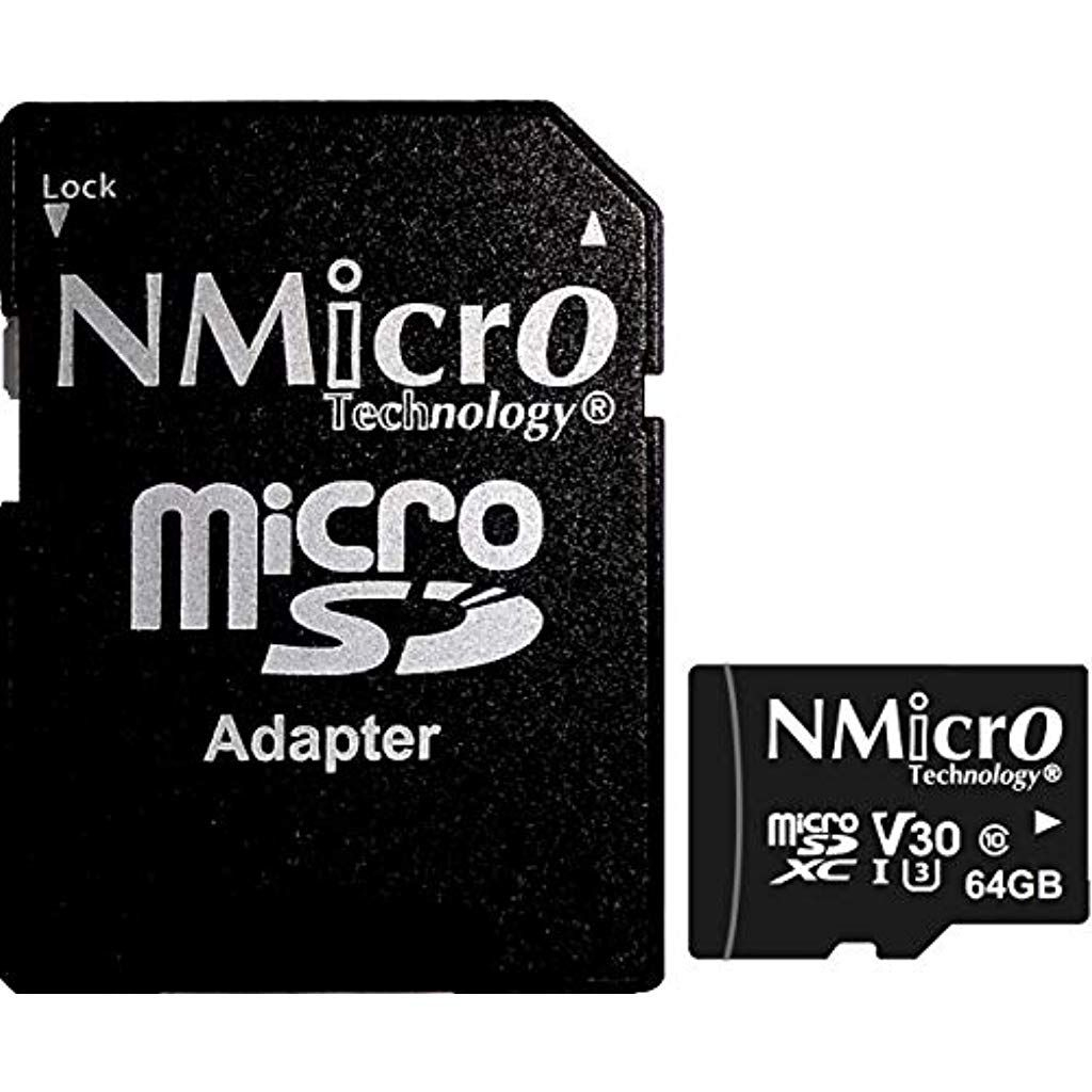 Nmicro 64Go Carte Mémoire 64G 64Gb Uhs-1 Classe 10 U3 Uhs dedans Carte Memoire Tablette 