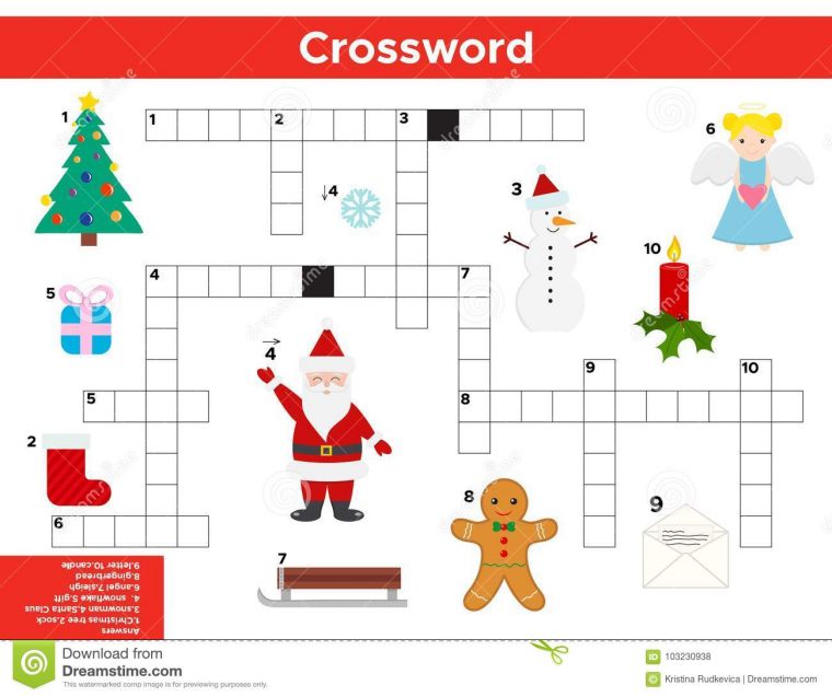 Noël De Vecteur, Mots Croisé De Nouvelle Année En Anglais tout Mot Croisé En Anglais