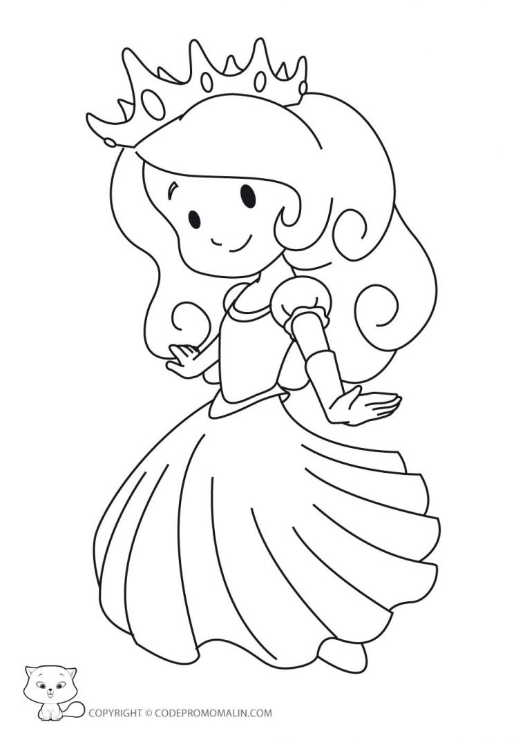 Nos Jeux De Coloriage Princesse À Imprimer Gratuit intérieur Princesse À Colorier Gratuit