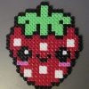 Nourritue En Perles À Repasser - Pixel Art En Perle À Repasser à Pixel Art Fraise