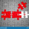Nouvelle Année 2019 Faite À Partir Des Puzzles Illustration avec Puzzle À Partir De Photo
