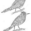 Oiseaux Colorant Des Pages Canari Sauvage Volant Avec Le intérieur Modèle Oiseau À Découper
