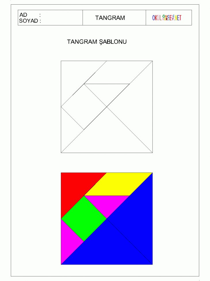 .okuloncesihersey Images Demo Serbest-Zaman serapportantà Tangram Grande Section