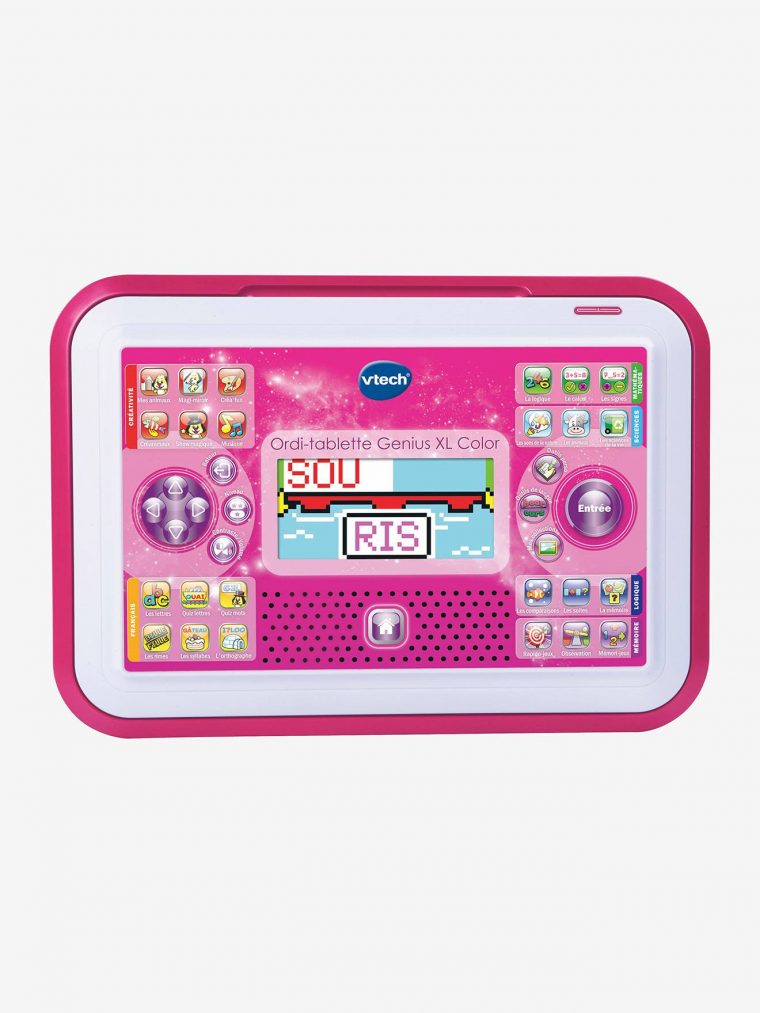 Ordi-Tablette Genius Xl Color Vtech Rose – Vtech serapportantà Ordinateur Educatif 3 Ans