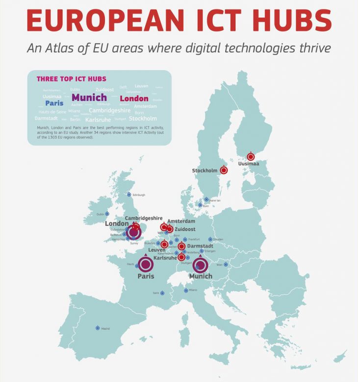 Où Se Joue L'avenir Numérique D'europe ? – Invest In Bavaria concernant Les Capitales D Europe