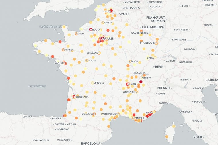 Où Vivent Les Riches En France ? tout Carte De France Avec Grandes Villes