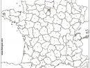 Outline Map Of France With French Departments And Local Capitals concernant Carte Ile De France Vierge