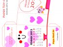 Paper Toy Calendrier De Fevrier 2012 Saint Valentin avec Bricolage À Imprimer Gratuit
