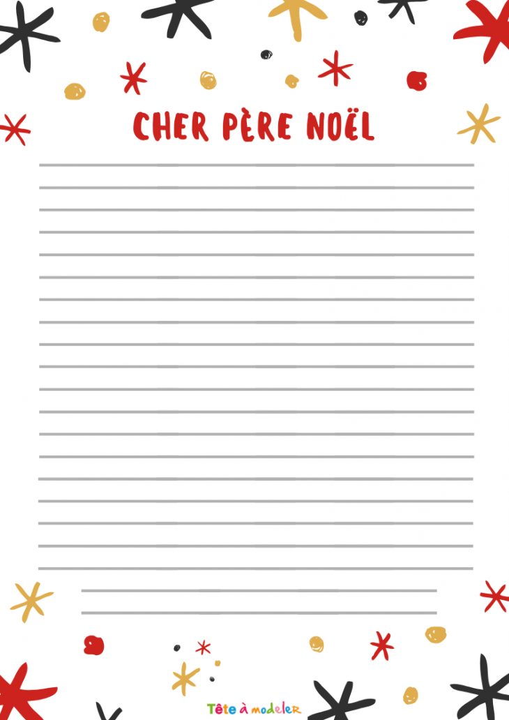 Papier À Lettre Décoré D'un Bonhomme De Neige Gratuit serapportantà Papier À Lettre Père Noel À Imprimer Gratuitement