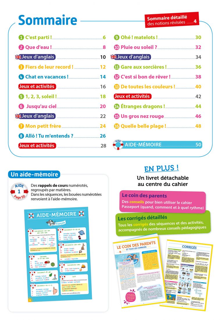 Passeport Cahier De Vacances – Toutes Les Matières Du Cp Au Ce1 – 6/7 Ans pour Cahier De Vacances En Ligne