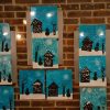 Paysage D'hiver Maternelle Peinture | Paysage Hiver intérieur Activité Manuelle Hiver Primaire