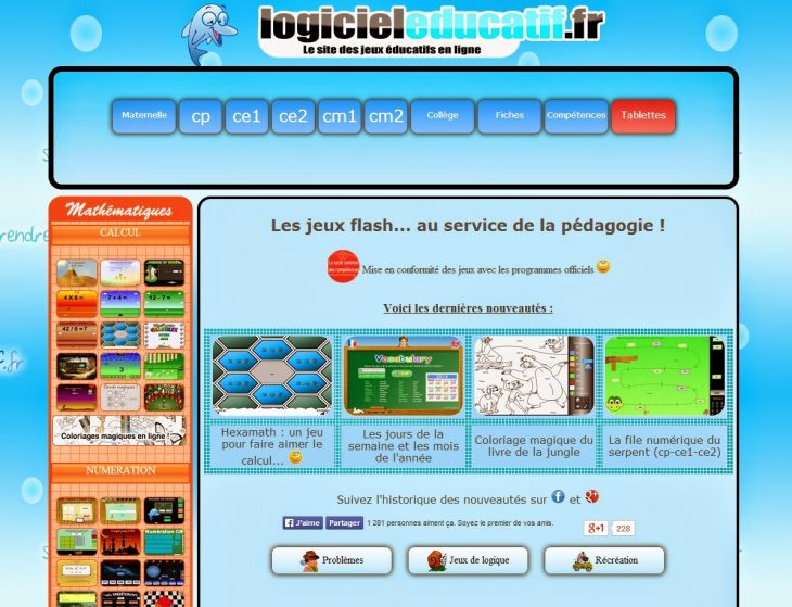 Pédagomémo: Site Avec Des Jeux Éducatifs En Ligne: Logiciel destiné Sites Educatifs Francais