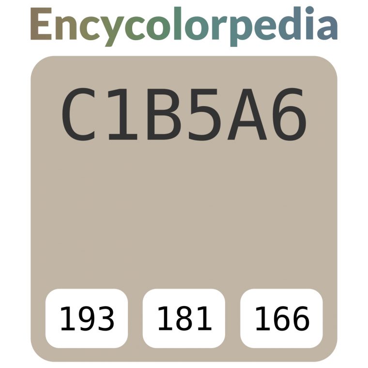 Peintures Mf Taupe Caillou / #c1B5A6 Schémas De Couleurs avec Code Couleur Taupe