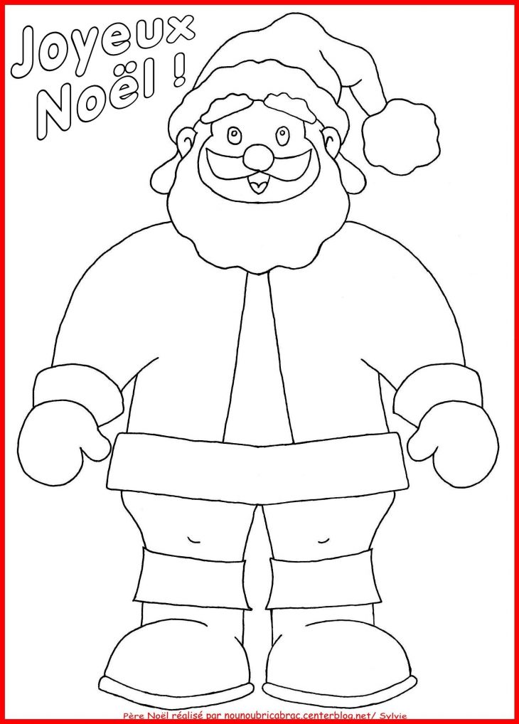 Père Noël Un Coloriage destiné Dessin À Imprimer Pere Noel