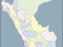 Pérou Carte Géographique Gratuite, Carte Géographique Muette concernant Carte Des Départements Et Villes