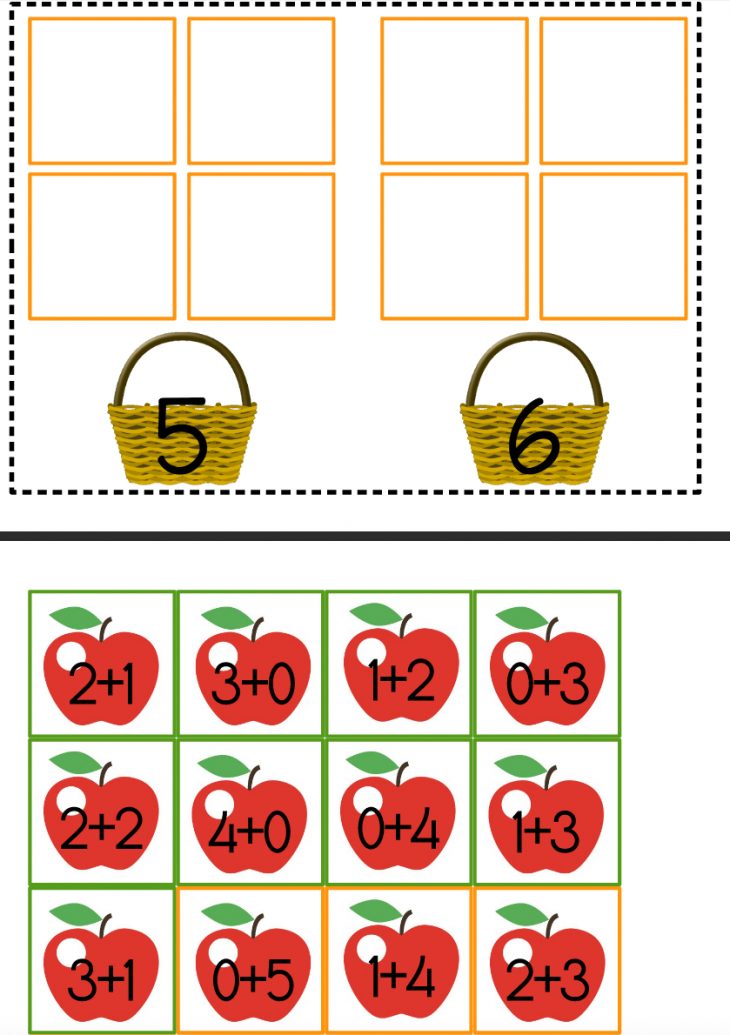 Petit Jeu D'additions Simples Sur Le Thème Des #pommes tout Jeux De Maths Facile